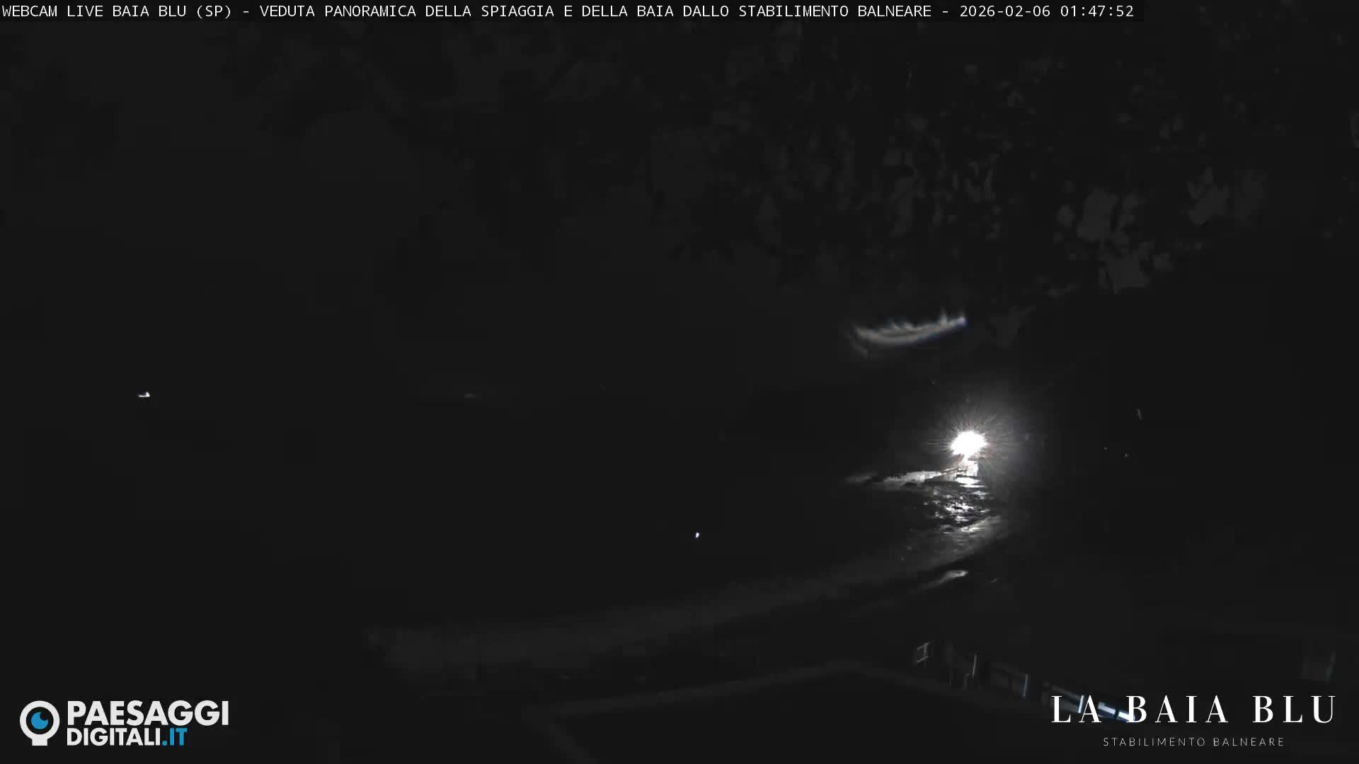 Baia Blu Beach live Cam - La Spezia, Liguria, Italy