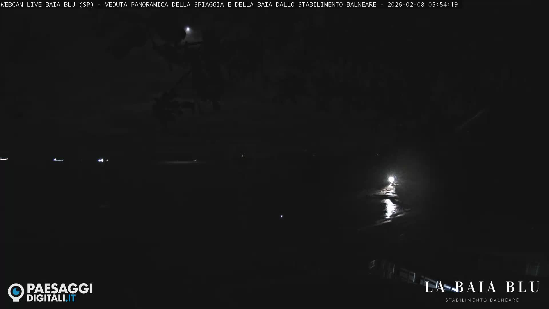 Baia Blu Beach live Cam - La Spezia, Liguria, Italy