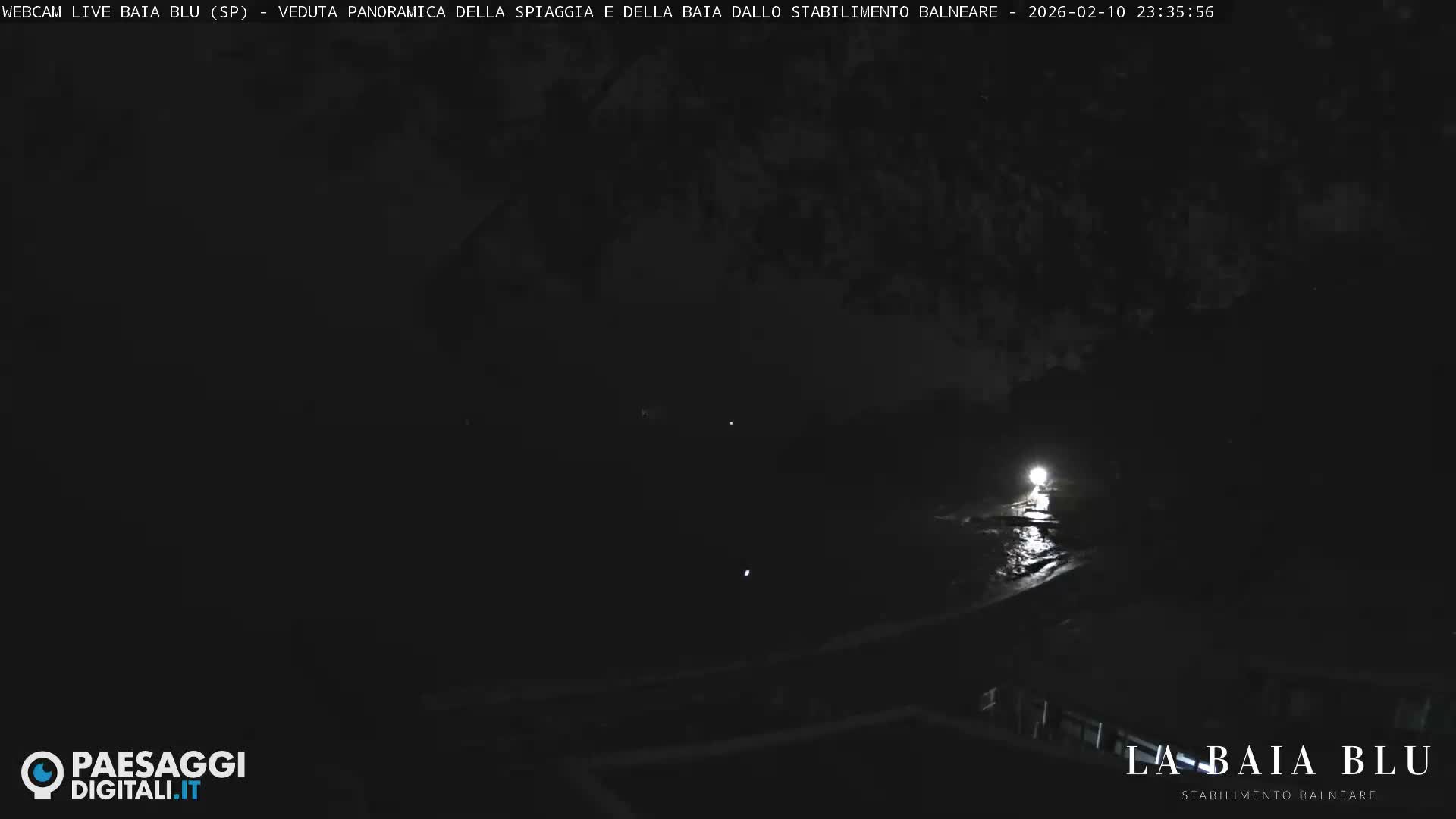 Baia Blu Beach live Cam - La Spezia, Liguria, Italy
