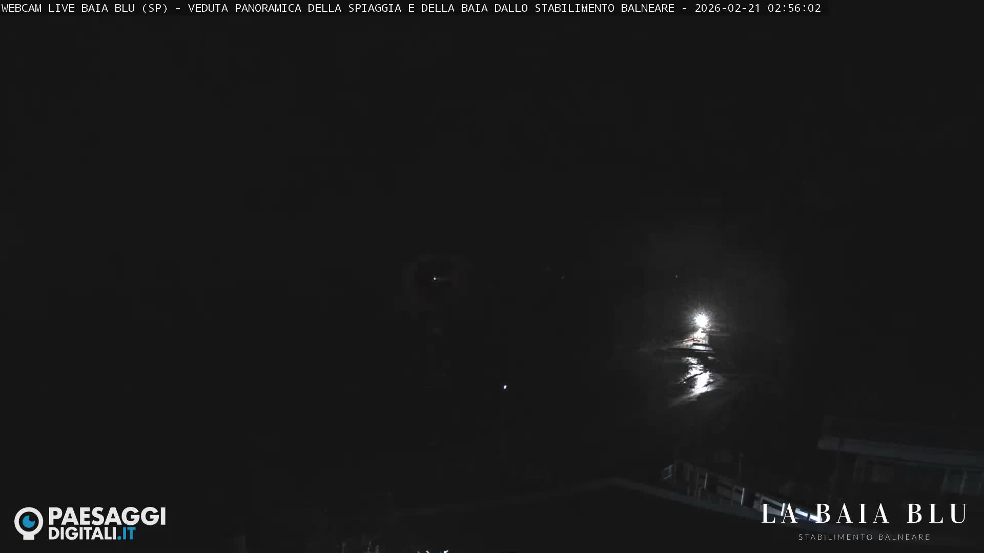 Baia Blu Beach live Cam - La Spezia, Liguria, Italy