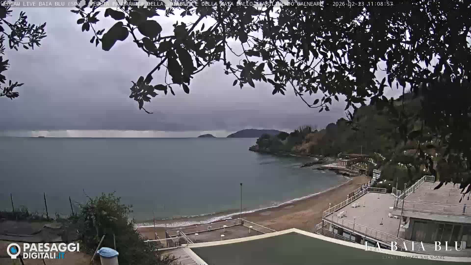 Baia Blu Beach live Cam - La Spezia, Liguria, Italy