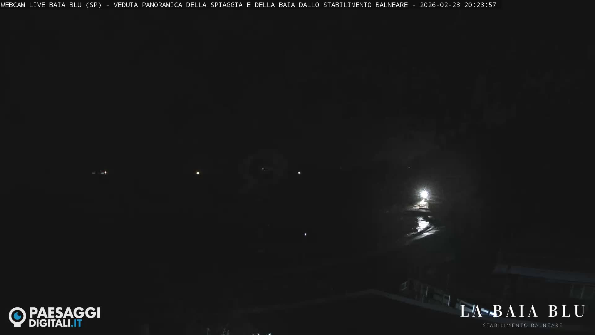 Baia Blu Beach live Cam - La Spezia, Liguria, Italy