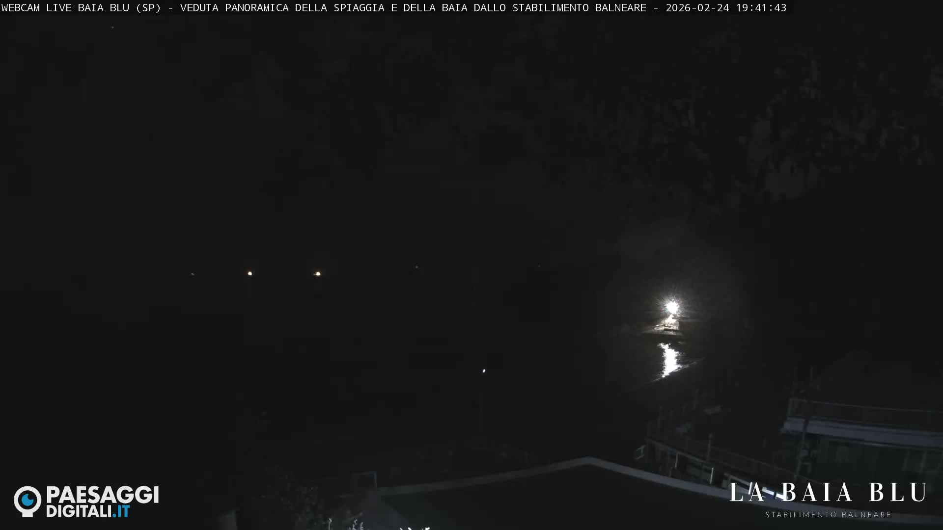 Baia Blu Beach live Cam - La Spezia, Liguria, Italy