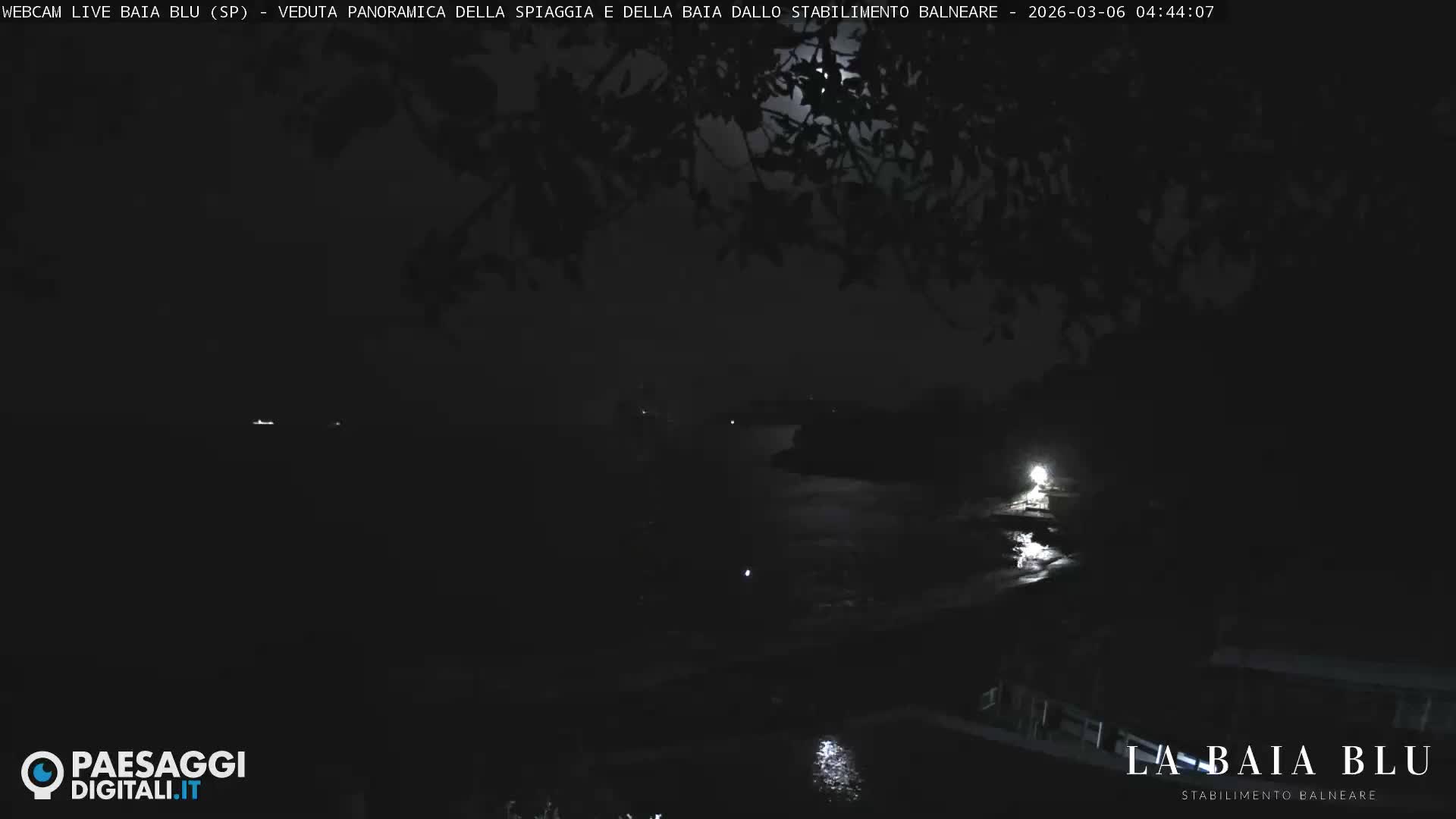 Baia Blu Beach live Cam - La Spezia, Liguria, Italy