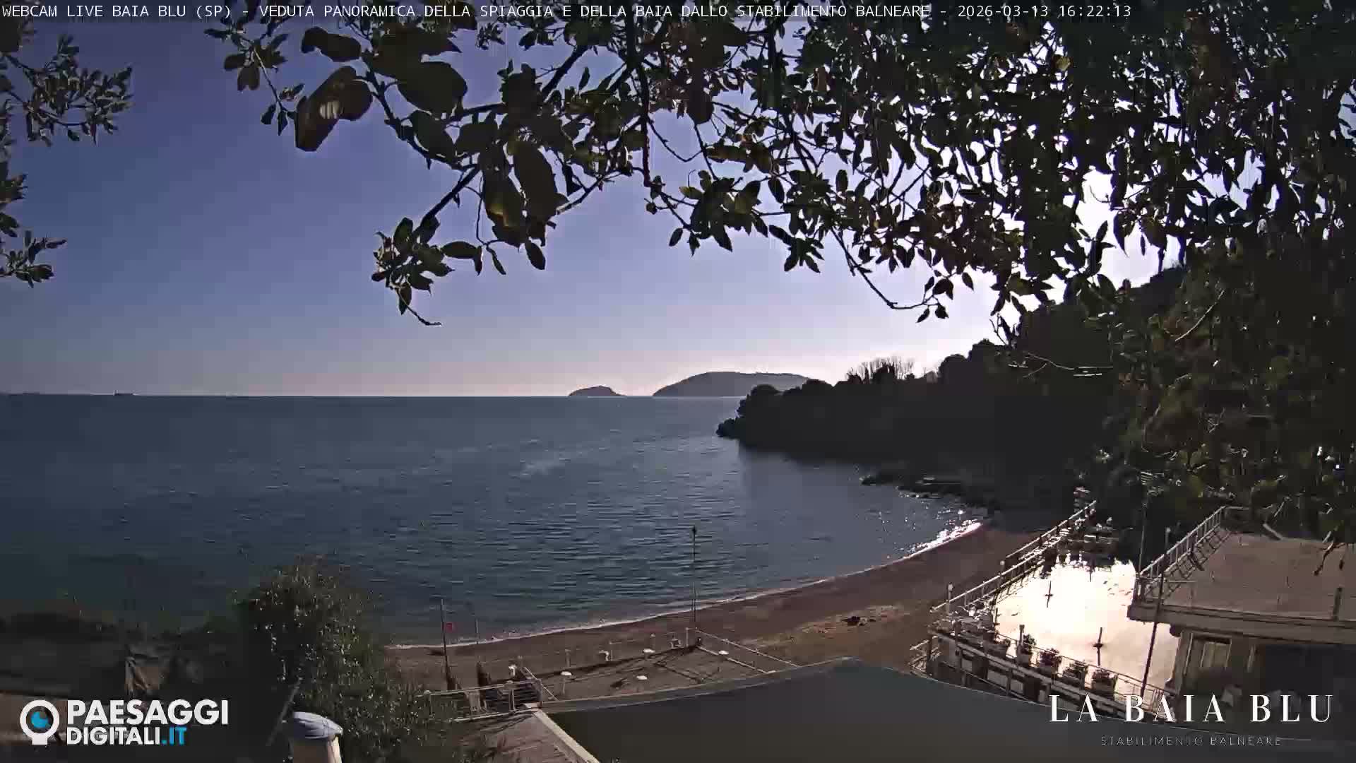 Baia Blu Beach live Cam - La Spezia, Liguria, Italy