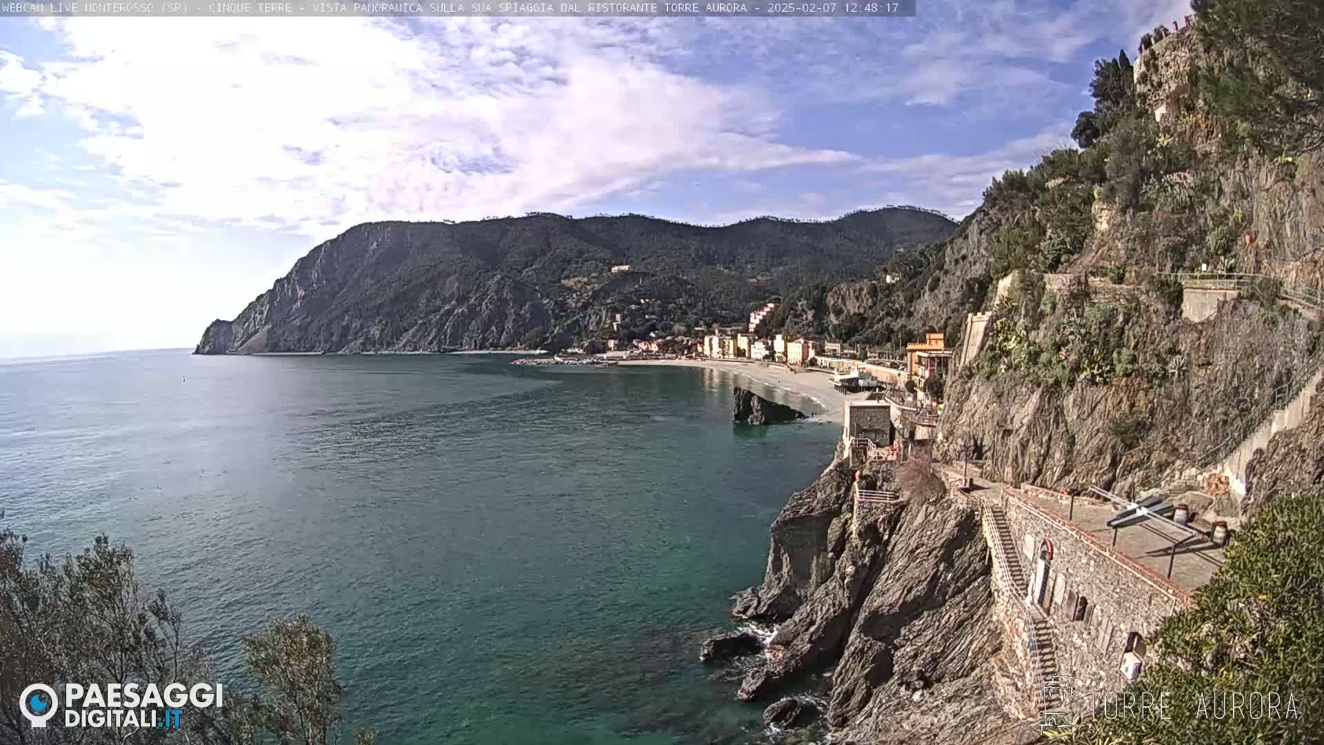  Cinque Terre Natural Park Monterosso Live Cam - La Spezia, Liguria, Italy