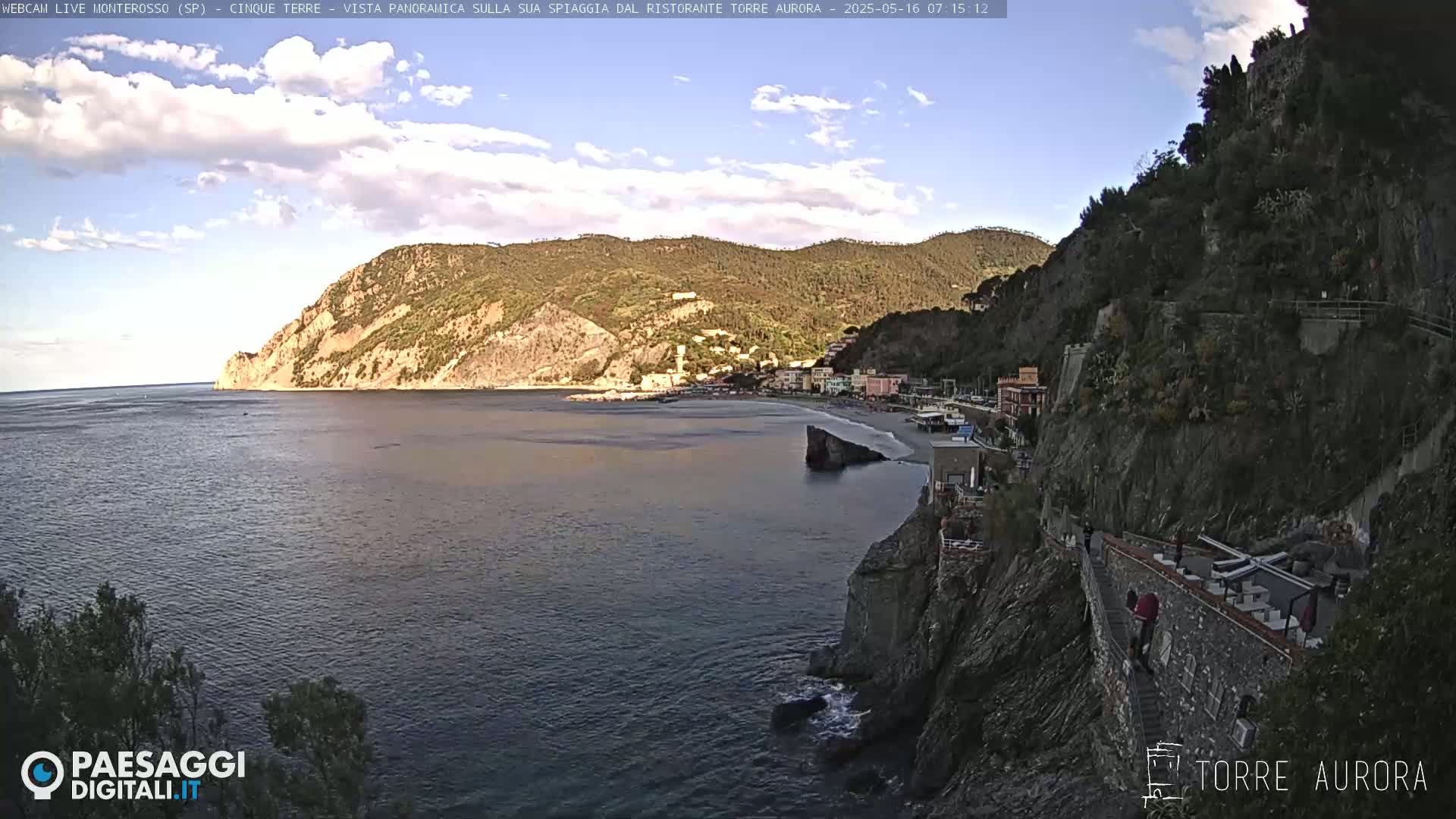  Cinque Terre Natural Park Monterosso Live Cam - La Spezia, Liguria, Italy