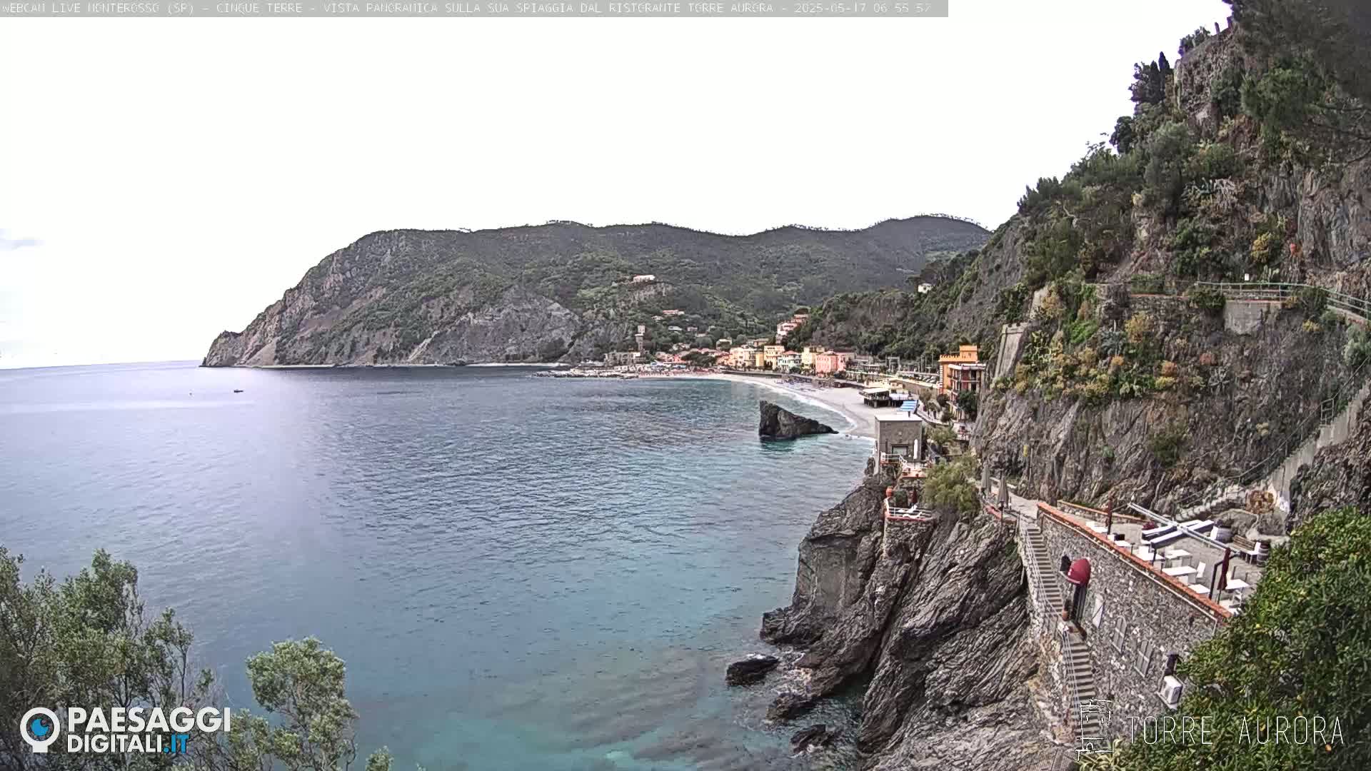  Cinque Terre Natural Park Monterosso Live Cam - La Spezia, Liguria, Italy