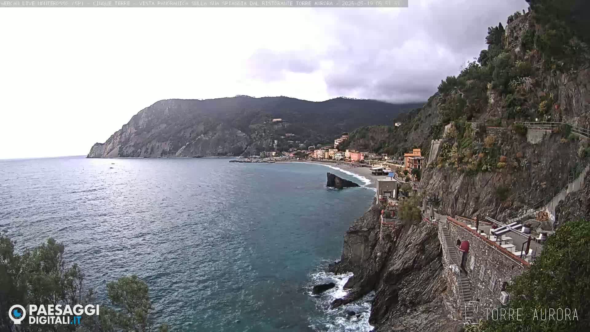  Cinque Terre Natural Park Monterosso Live Cam - La Spezia, Liguria, Italy