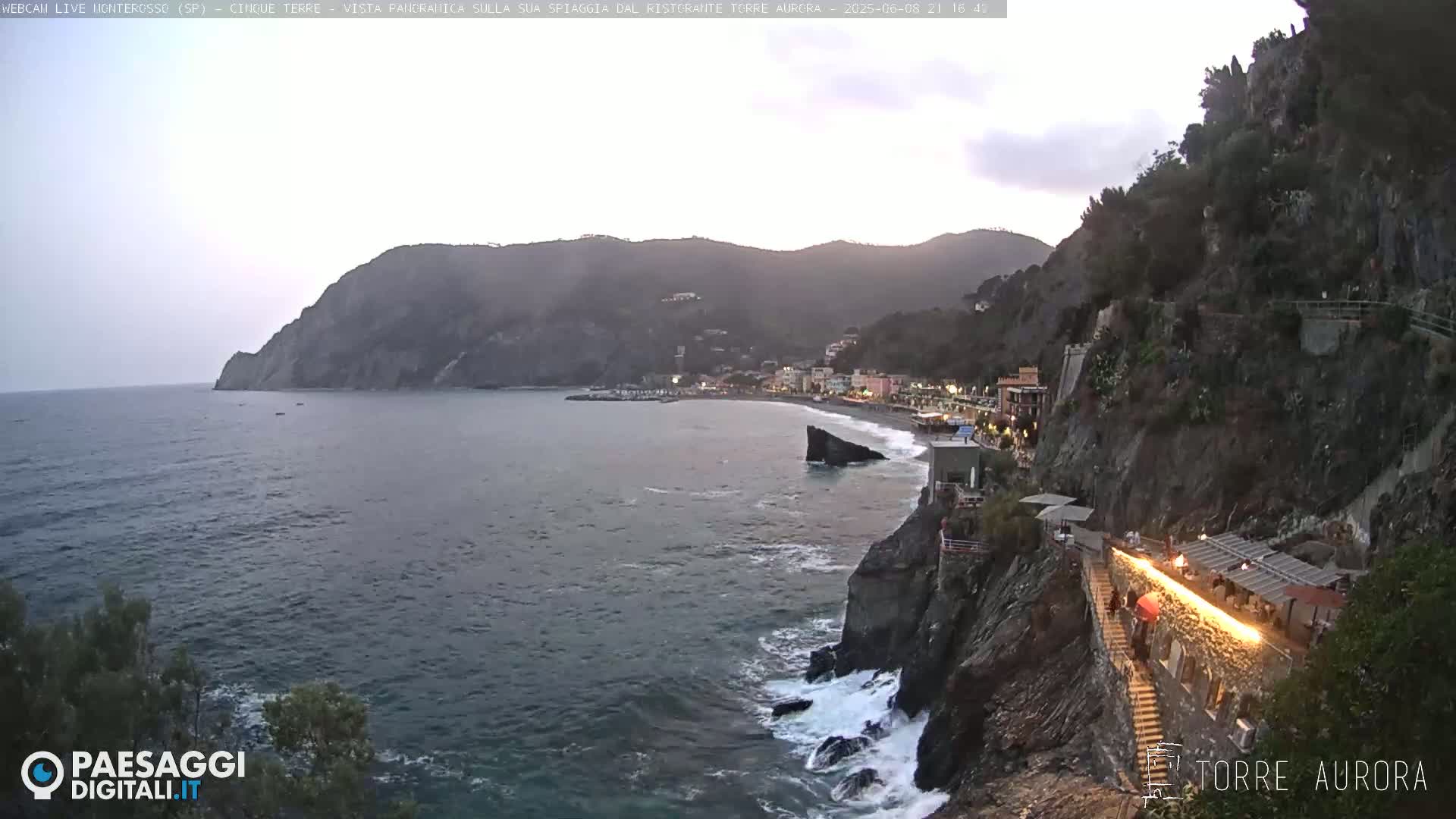  Cinque Terre Natural Park Monterosso Live Cam - La Spezia, Liguria, Italy