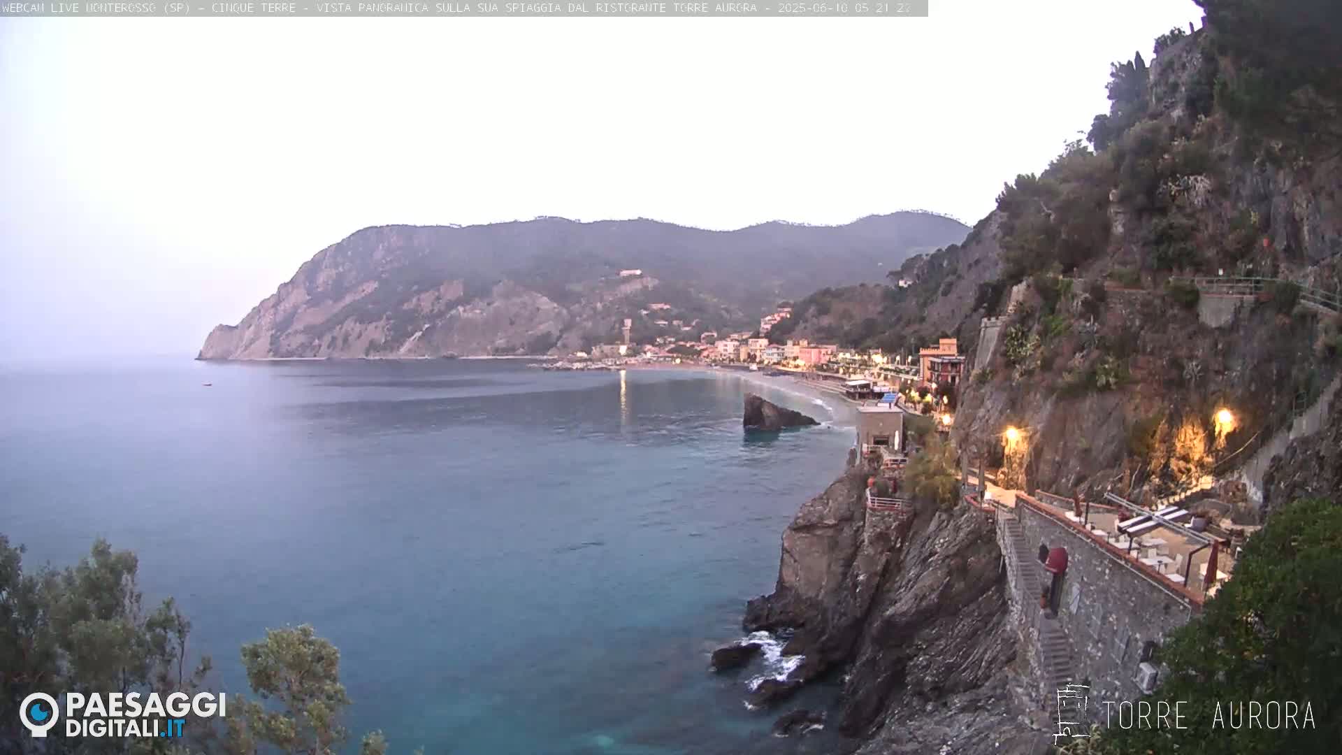  Cinque Terre Natural Park Monterosso Live Cam - La Spezia, Liguria, Italy