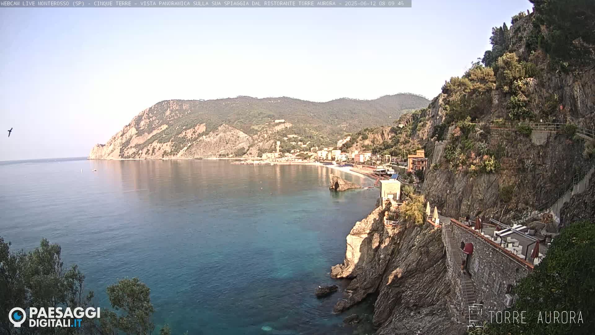  Cinque Terre Natural Park Monterosso Live Cam - La Spezia, Liguria, Italy
