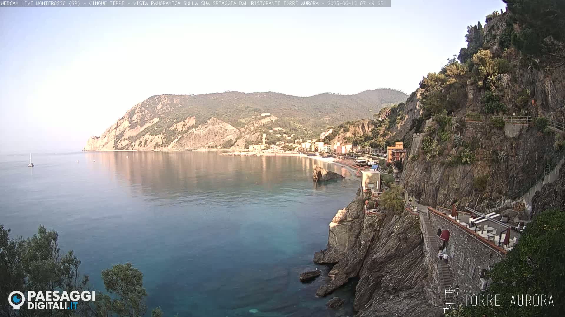  Cinque Terre Natural Park Monterosso Live Cam - La Spezia, Liguria, Italy