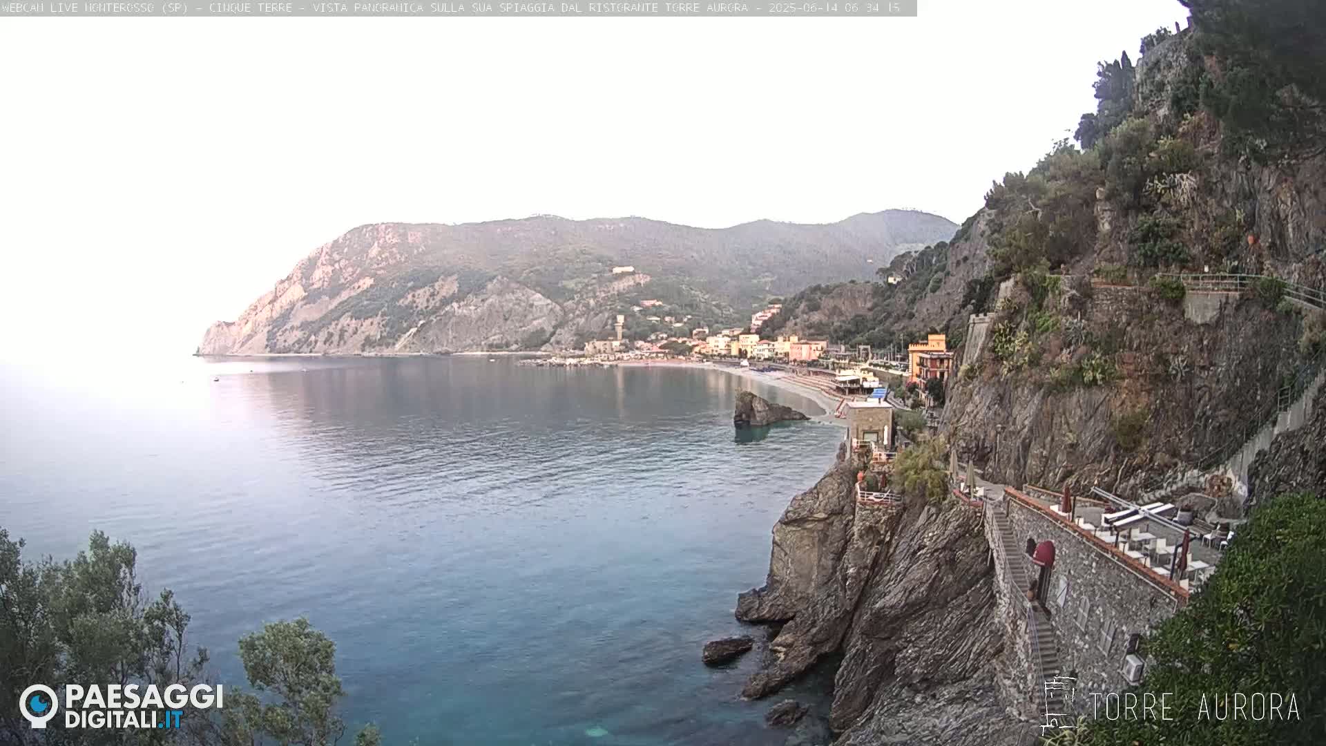  Cinque Terre Natural Park Monterosso Live Cam - La Spezia, Liguria, Italy