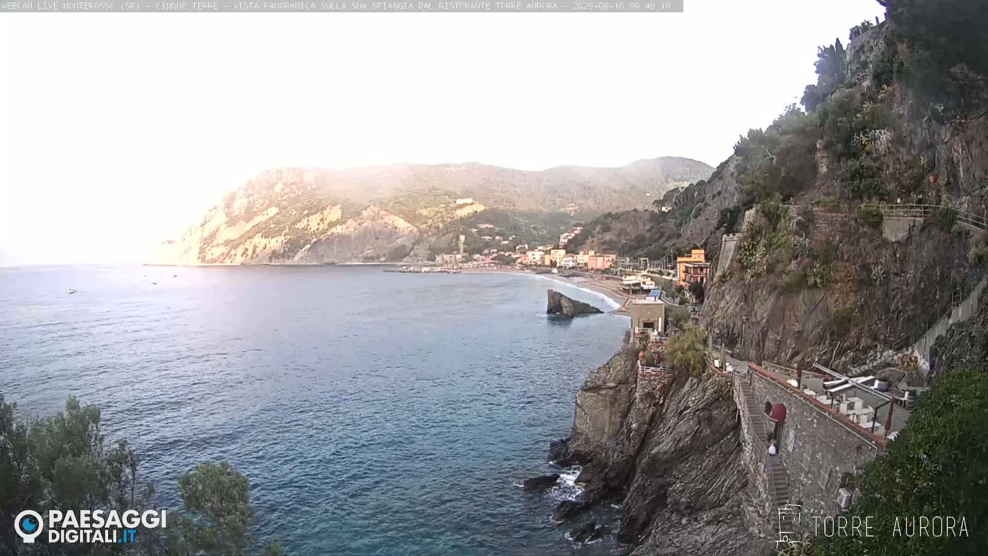 Cinque Terre Natural Park Monterosso Live Cam - La Spezia, Liguria, Italy