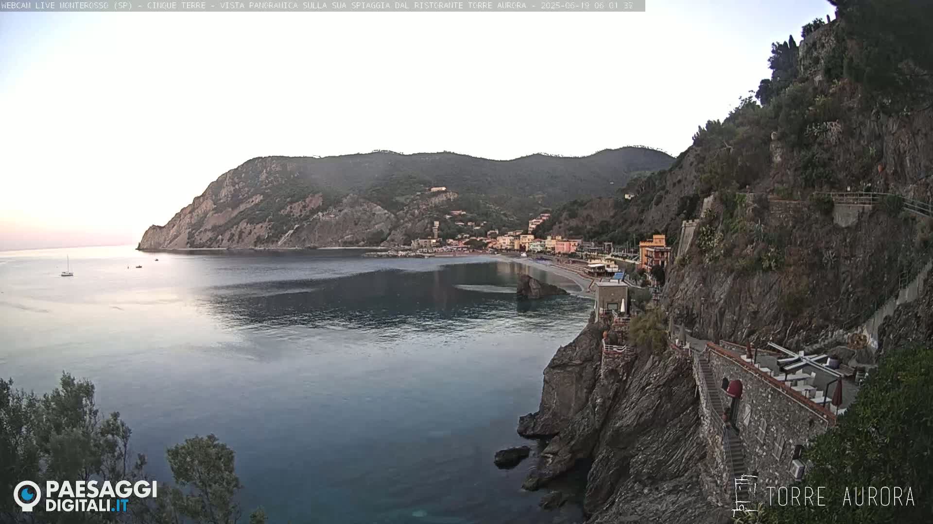 Cinque Terre Natural Park Monterosso Live Cam - La Spezia, Liguria, Italy