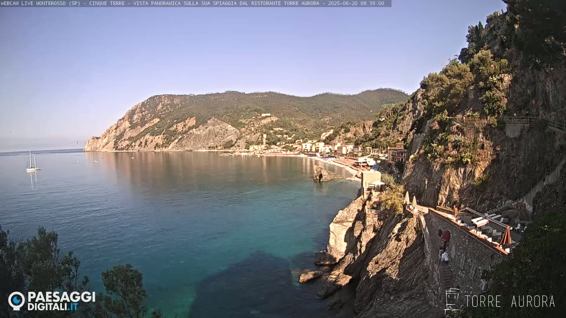 Cinque Terre Natural Park Monterosso Live Cam - La Spezia, Liguria, Italy