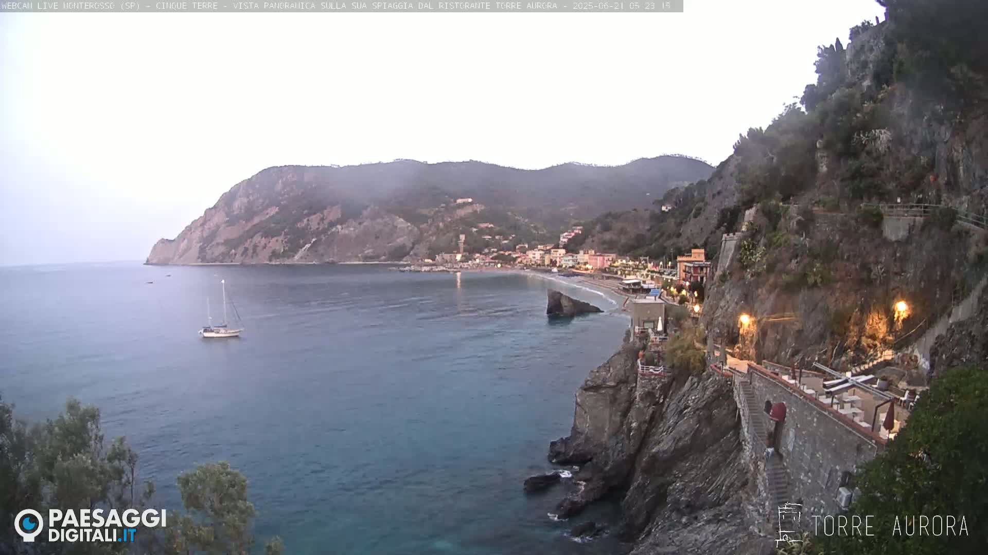 Cinque Terre Natural Park Monterosso Live Cam - La Spezia, Liguria, Italy