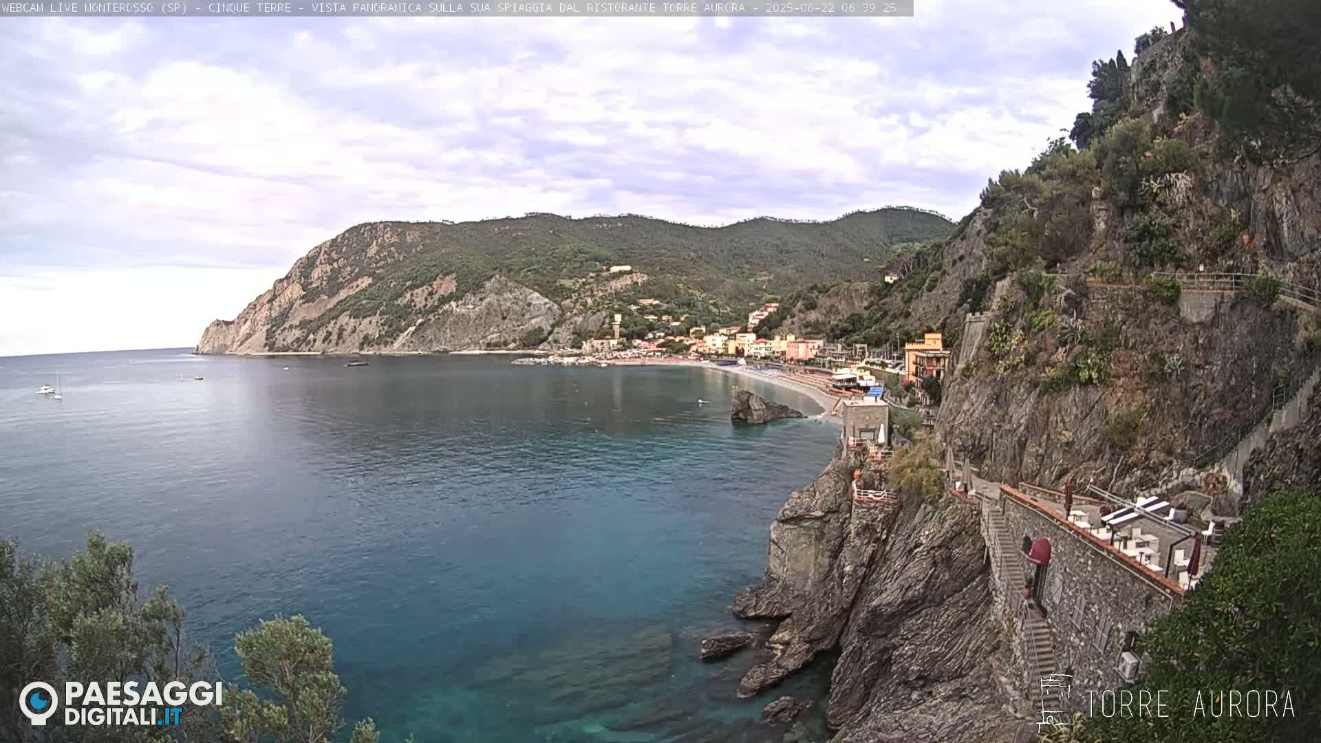 Cinque Terre Natural Park Monterosso Live Cam - La Spezia, Liguria, Italy