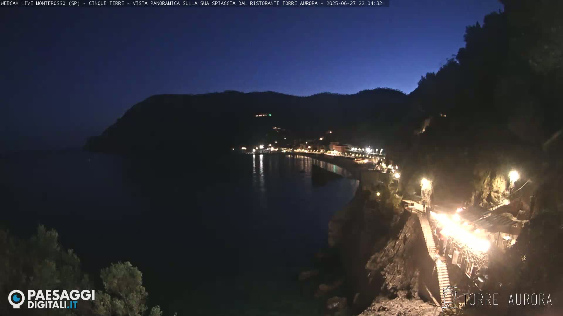 Cinque Terre Natural Park Monterosso Live Cam - La Spezia, Liguria, Italy