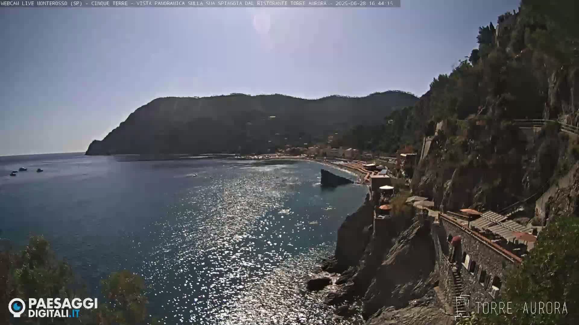 Cinque Terre Natural Park Monterosso Live Cam - La Spezia, Liguria, Italy