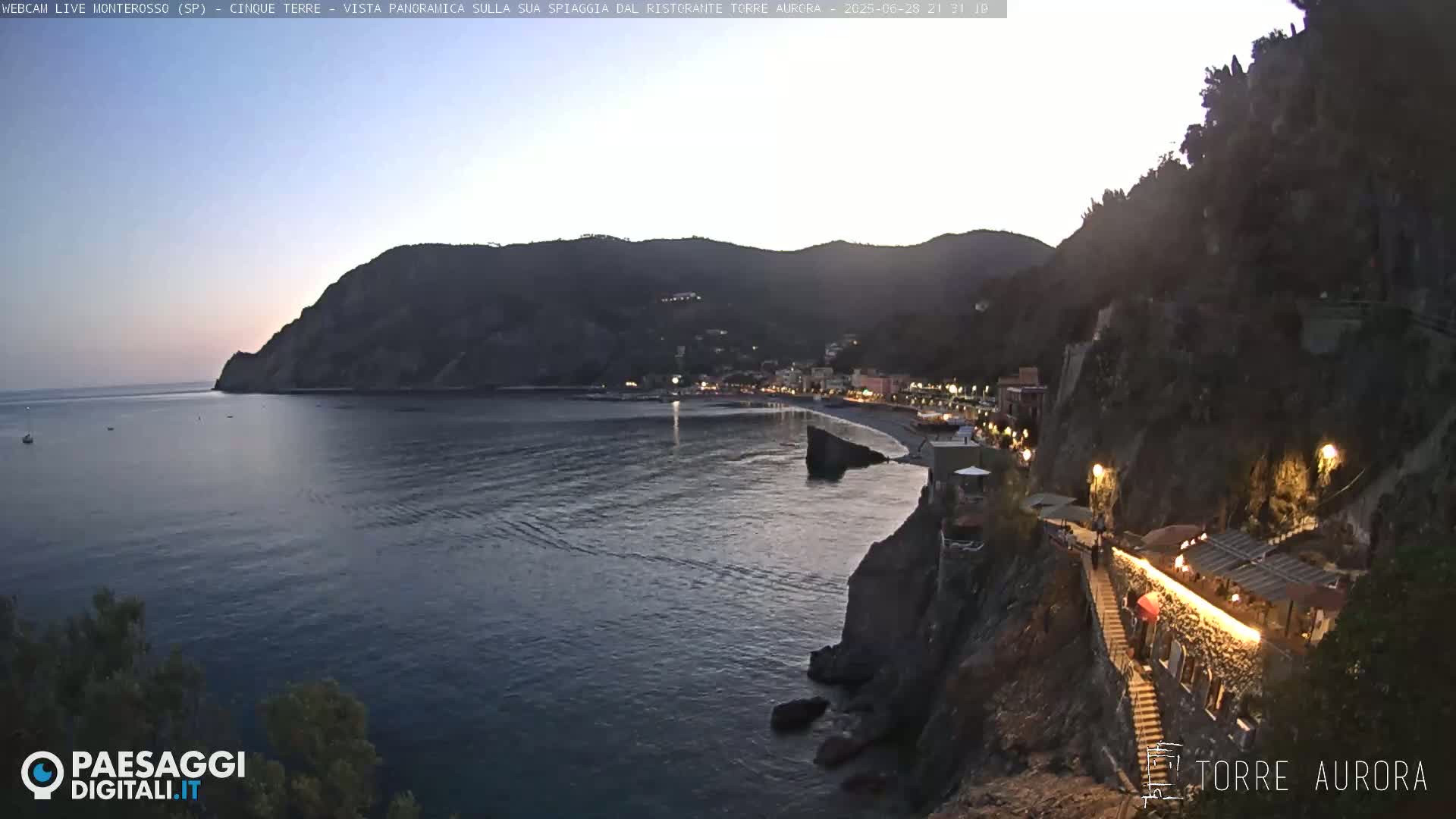 Cinque Terre Natural Park Monterosso Live Cam - La Spezia, Liguria, Italy
