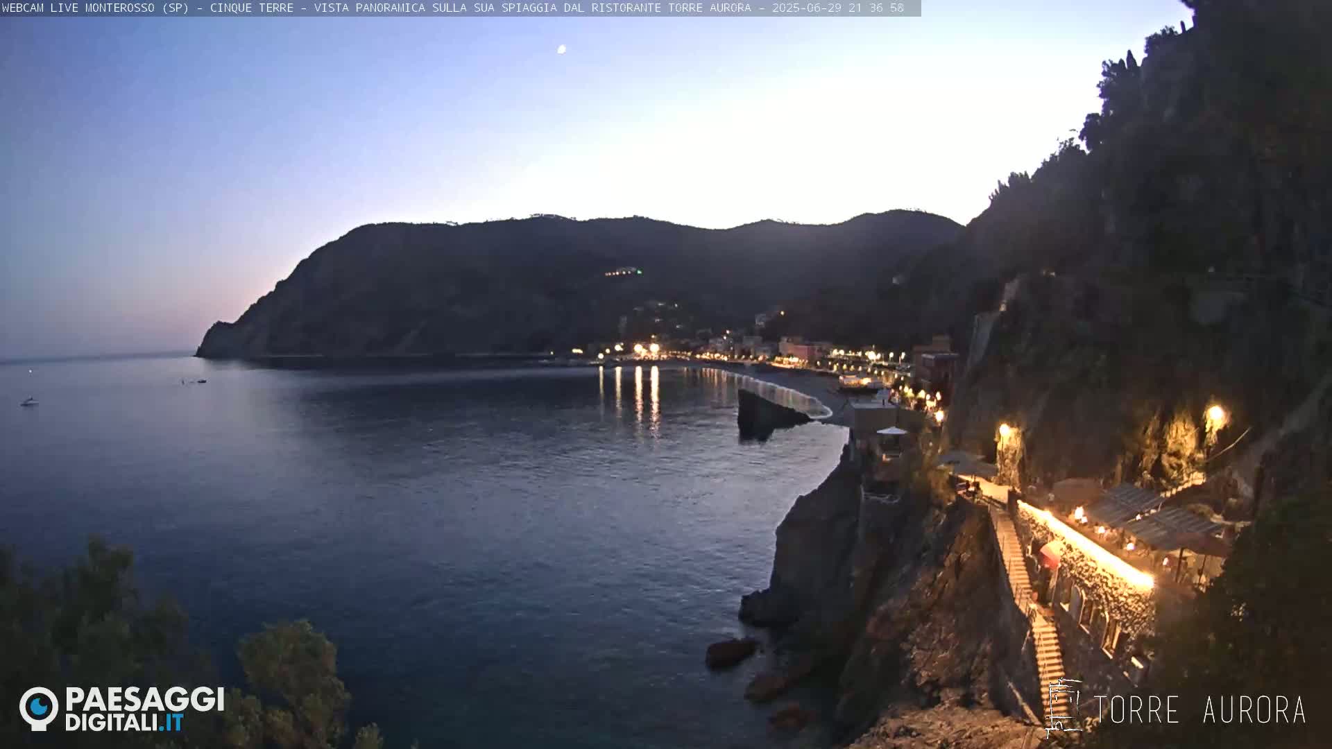Cinque Terre Natural Park Monterosso Live Cam - La Spezia, Liguria, Italy