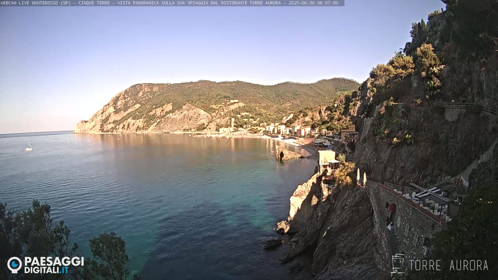 Cinque Terre Natural Park Monterosso Live Cam - La Spezia, Liguria, Italy