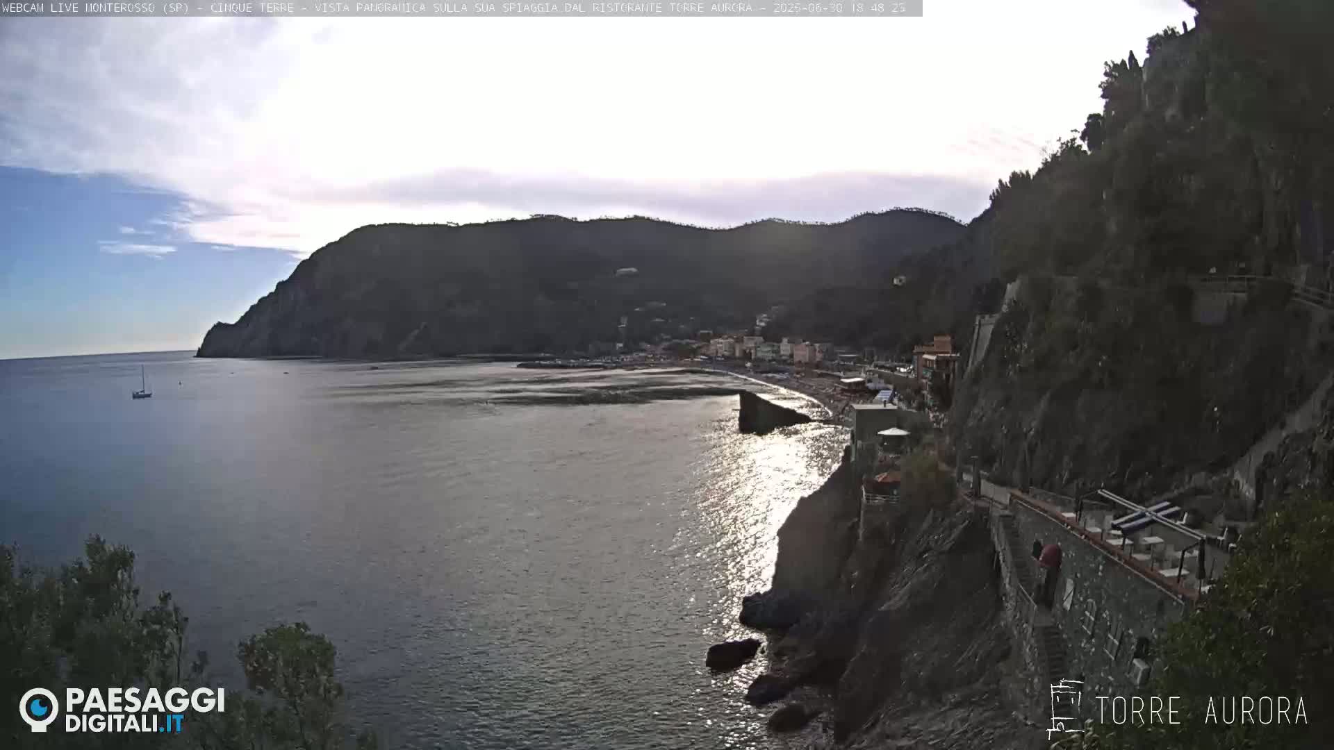 Cinque Terre Natural Park Monterosso Live Cam - La Spezia, Liguria, Italy
