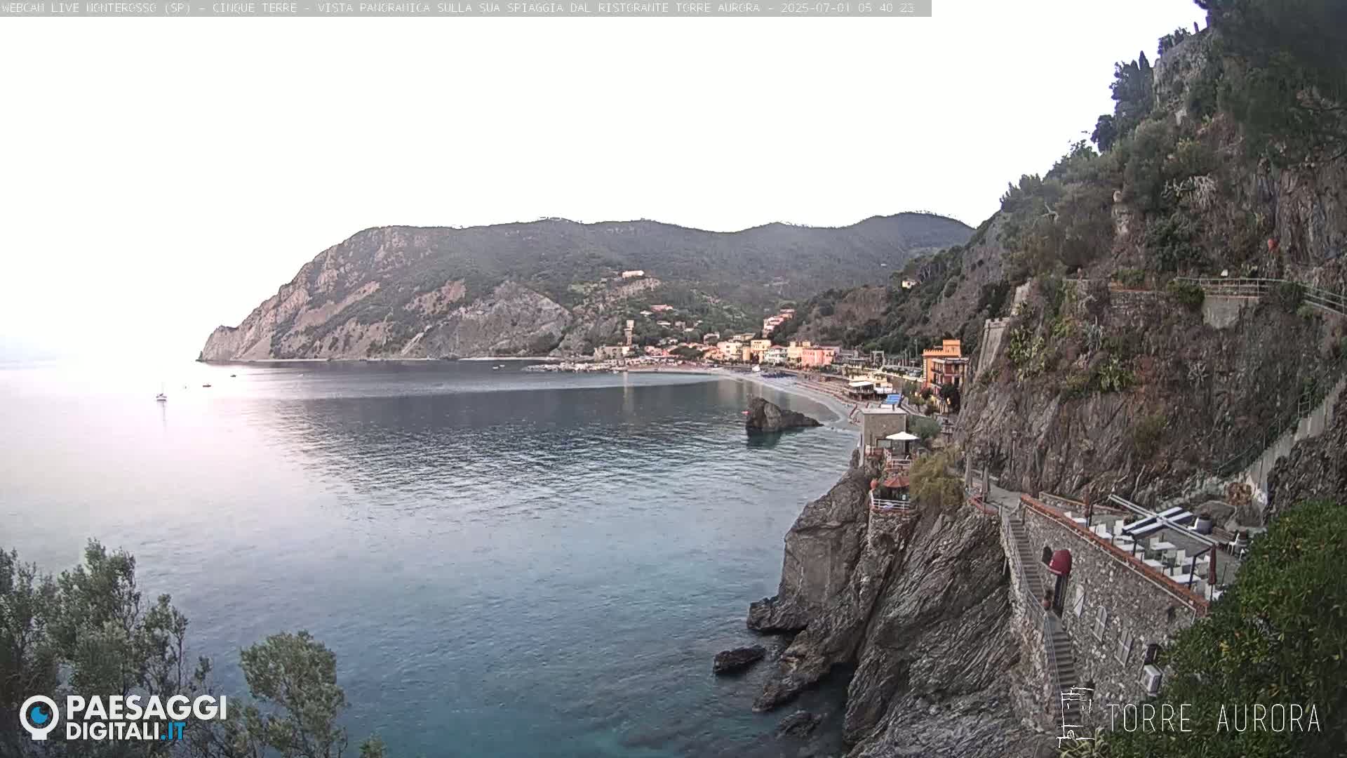 Cinque Terre Natural Park Monterosso Live Cam - La Spezia, Liguria, Italy