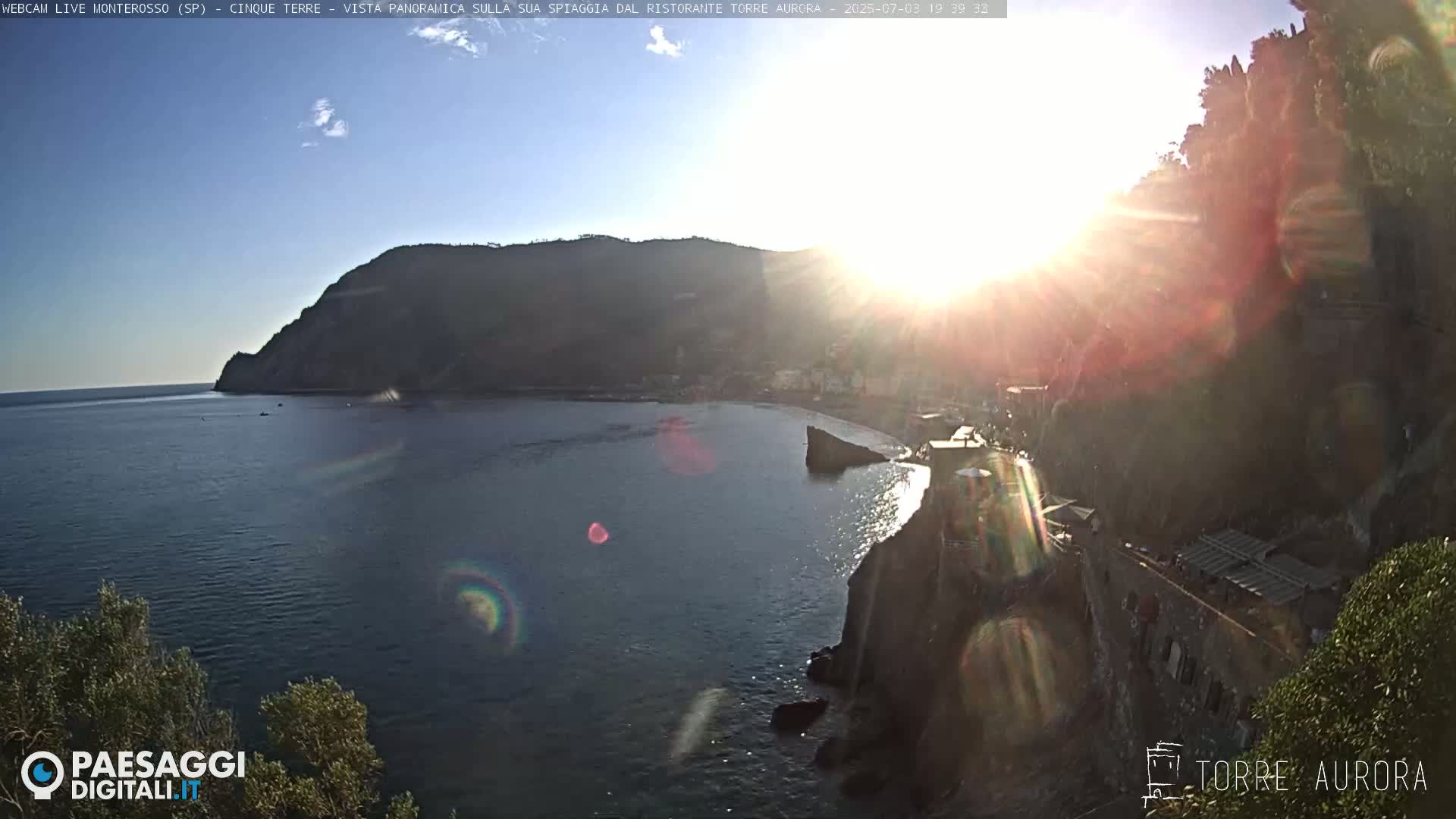 Cinque Terre Natural Park Monterosso Live Cam - La Spezia, Liguria, Italy