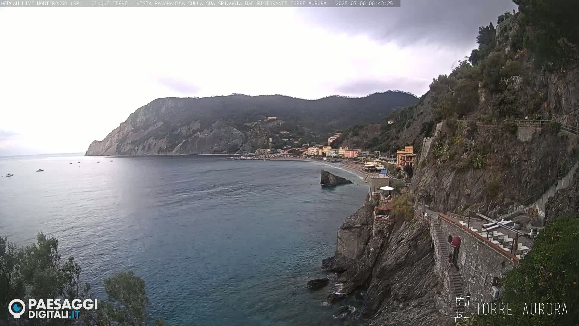 Cinque Terre Natural Park Monterosso Live Cam - La Spezia, Liguria, Italy