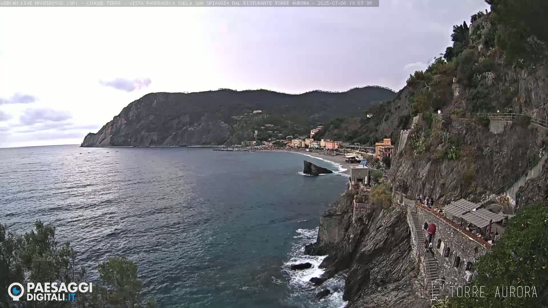 Cinque Terre Natural Park Monterosso Live Cam - La Spezia, Liguria, Italy
