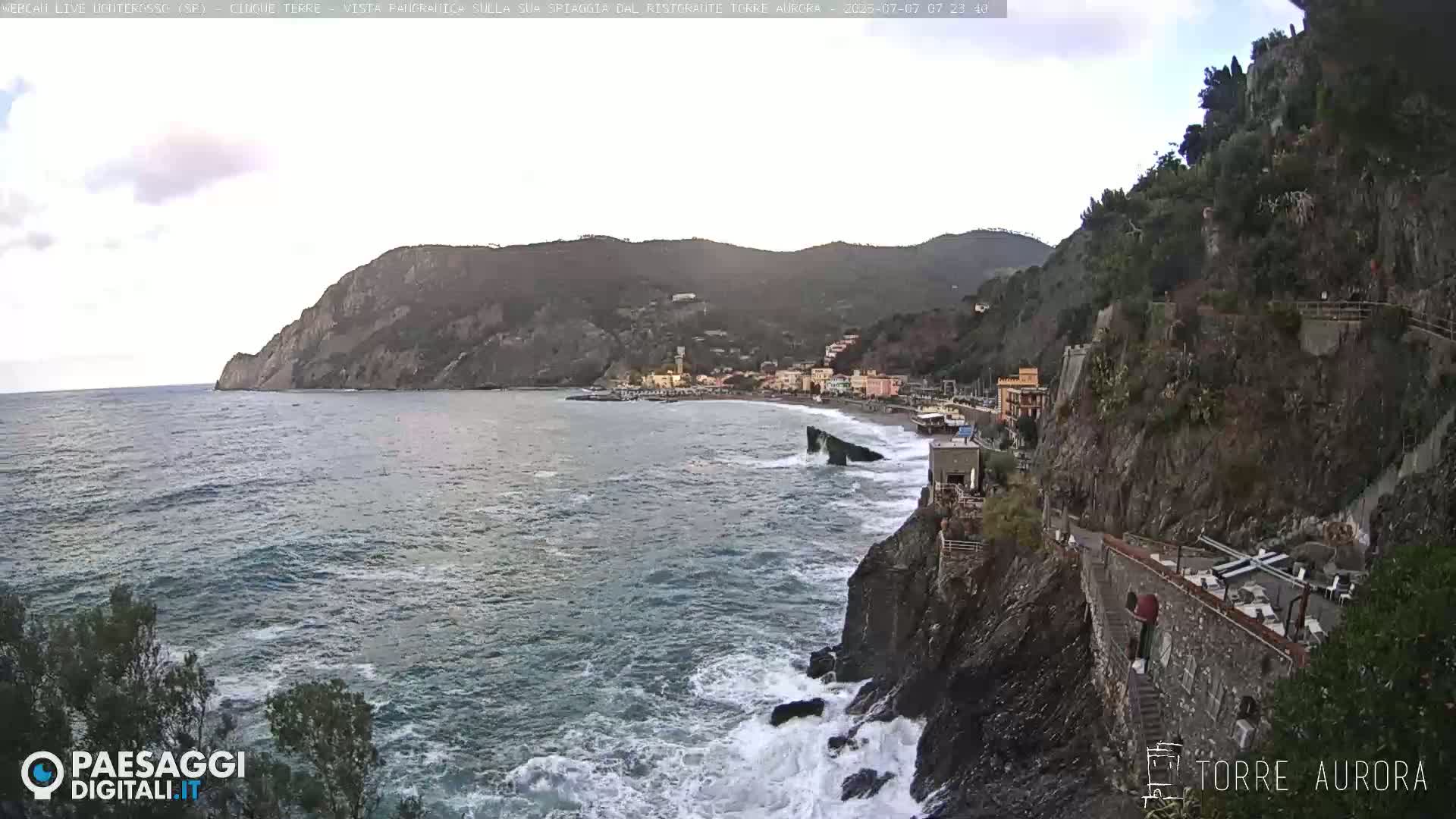 Cinque Terre Natural Park Monterosso Live Cam - La Spezia, Liguria, Italy