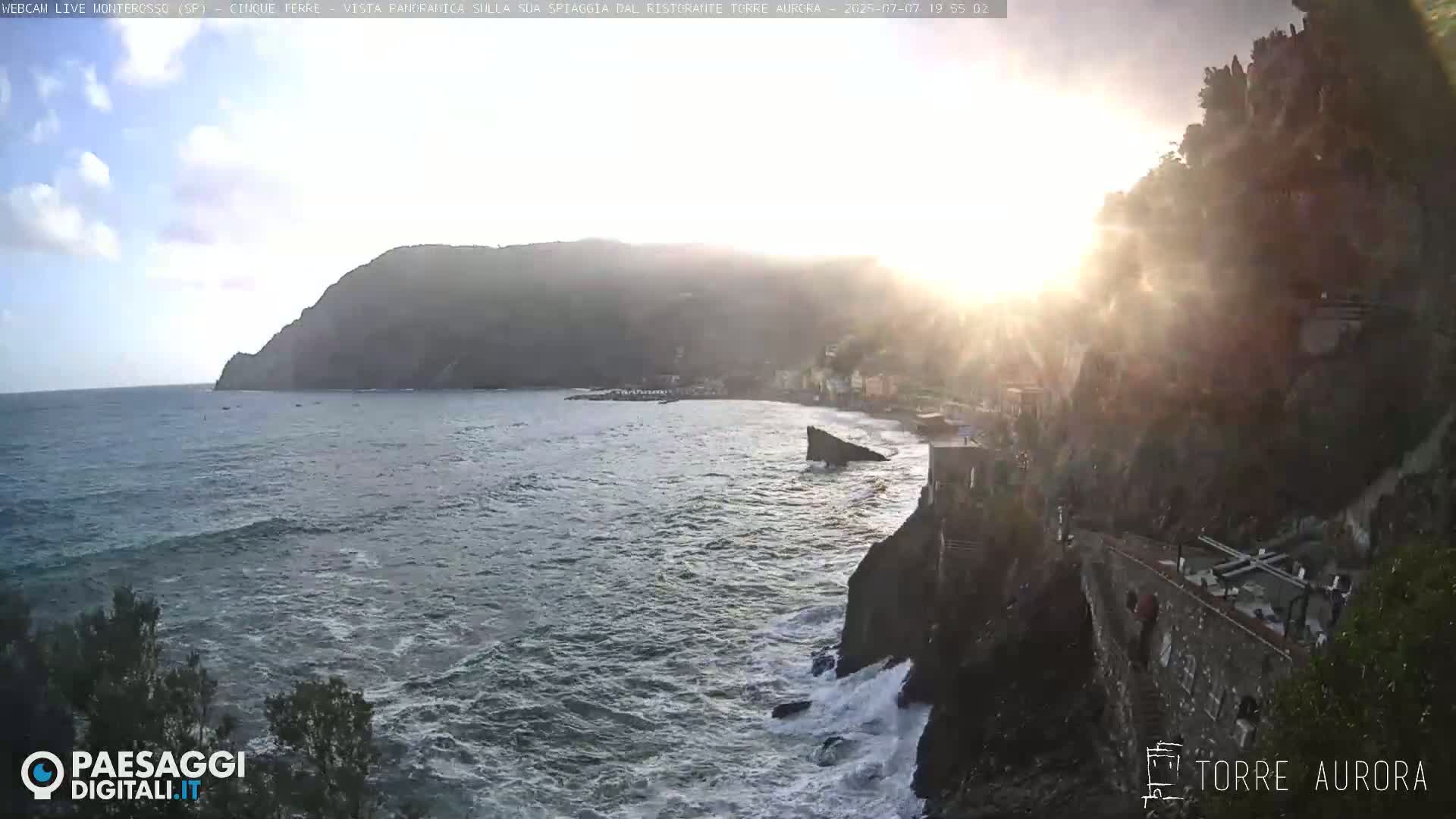 Cinque Terre Natural Park Monterosso Live Cam - La Spezia, Liguria, Italy