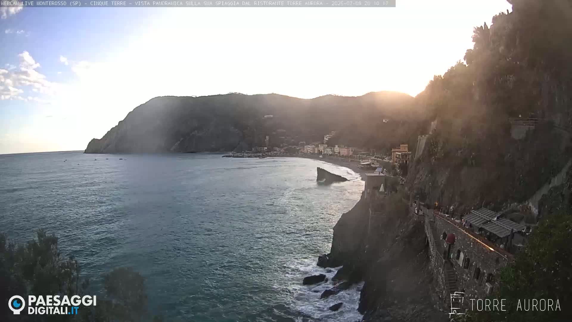 Cinque Terre Natural Park Monterosso Live Cam - La Spezia, Liguria, Italy