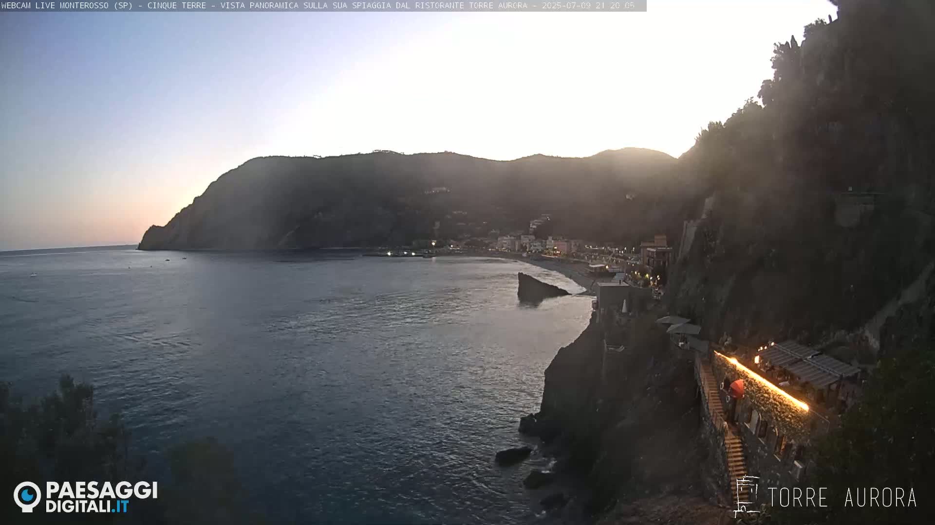 Cinque Terre Natural Park Monterosso Live Cam - La Spezia, Liguria, Italy