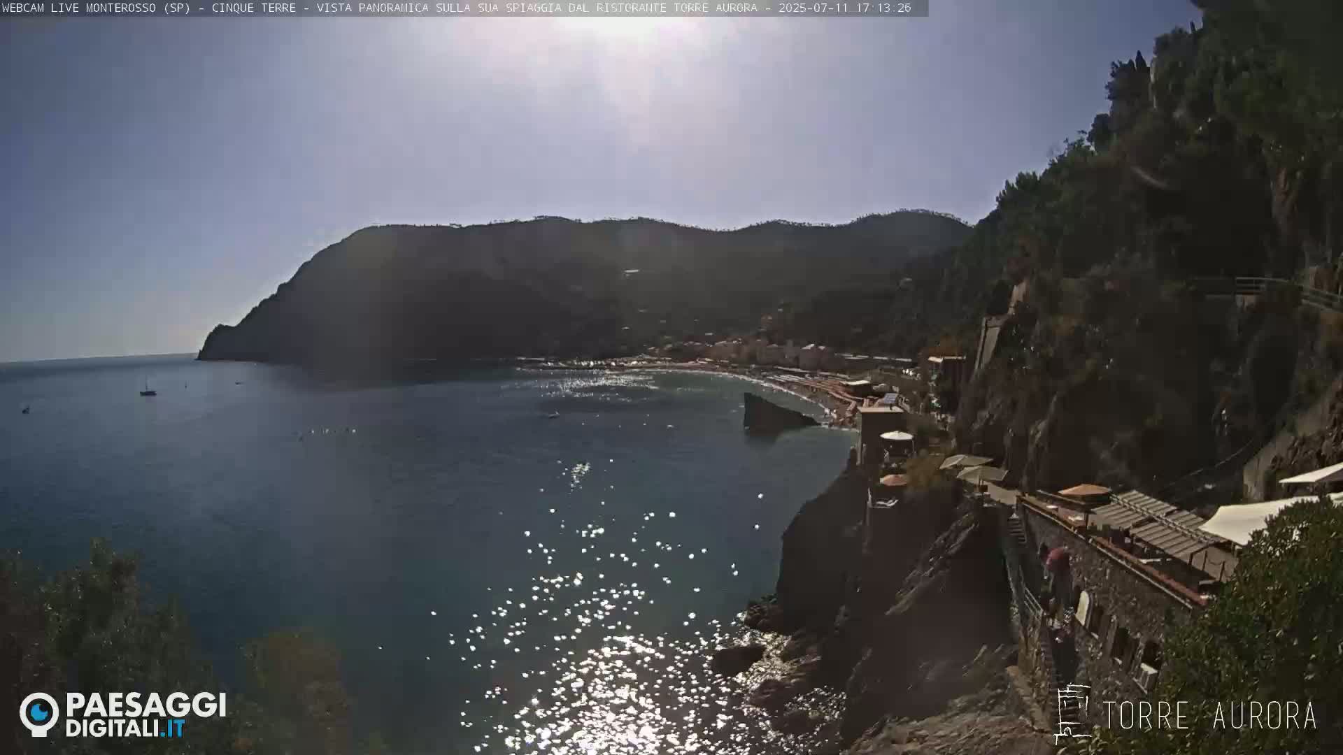 Cinque Terre Natural Park Monterosso Live Cam - La Spezia, Liguria, Italy
