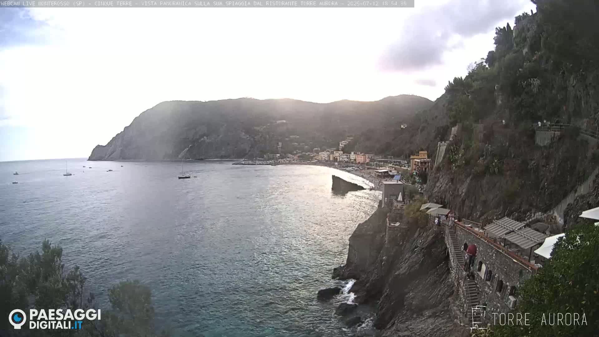 Cinque Terre Natural Park Monterosso Live Cam - La Spezia, Liguria, Italy