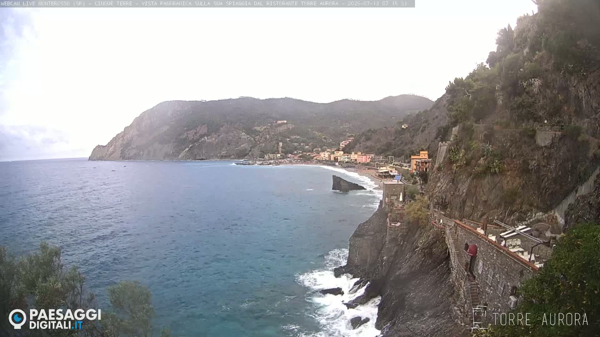 Cinque Terre Natural Park Monterosso Live Cam - La Spezia, Liguria, Italy