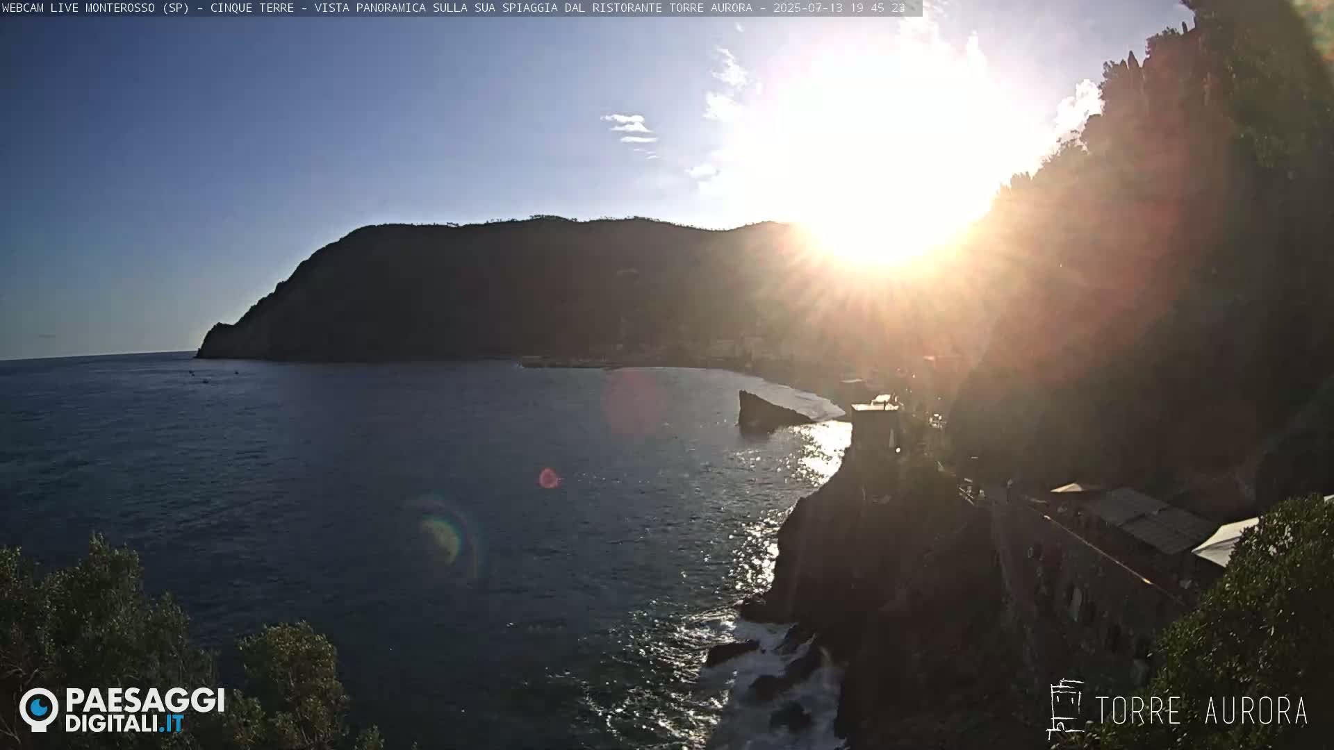 Cinque Terre Natural Park Monterosso Live Cam - La Spezia, Liguria, Italy