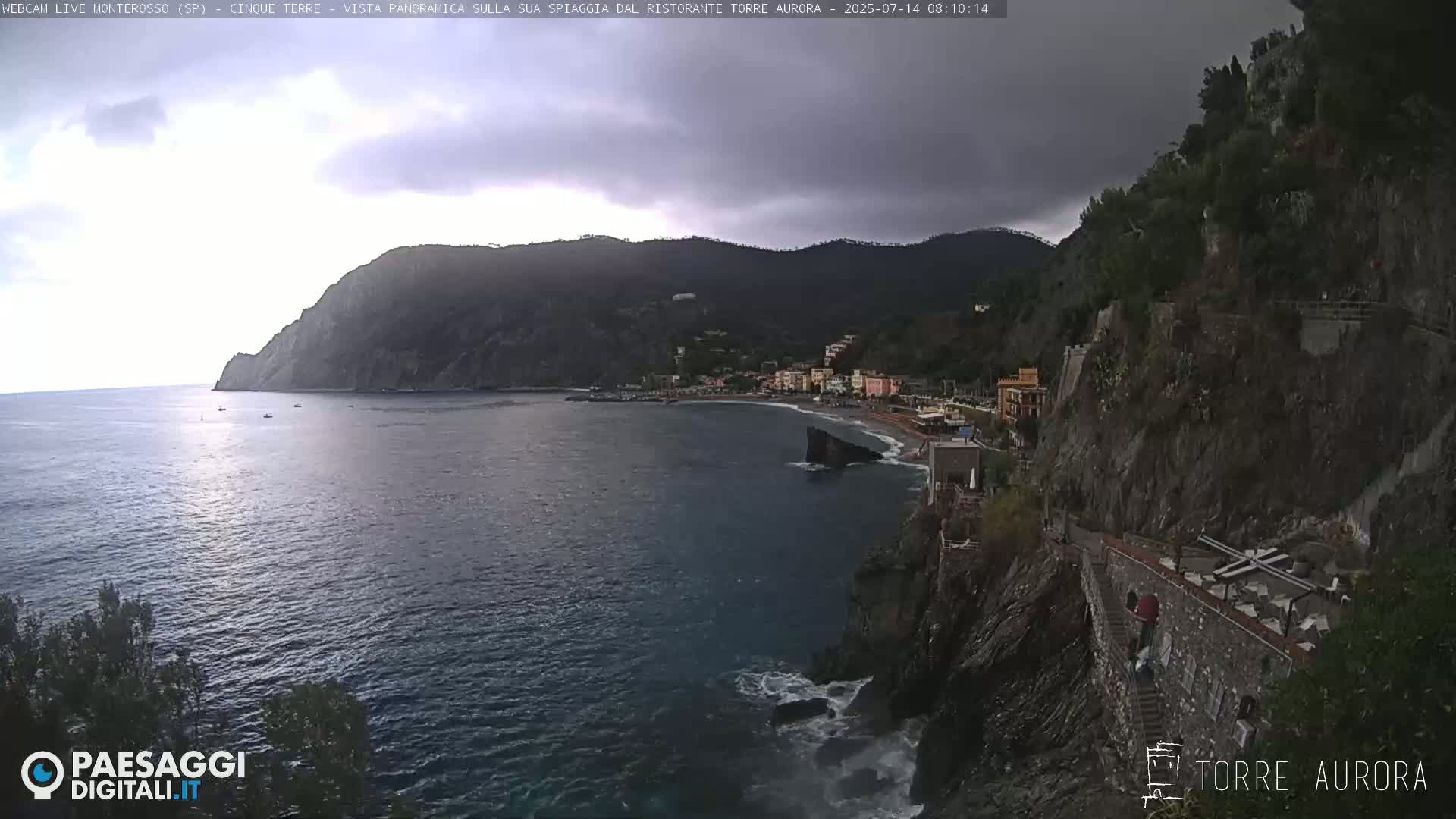Cinque Terre Natural Park Monterosso Live Cam - La Spezia, Liguria, Italy
