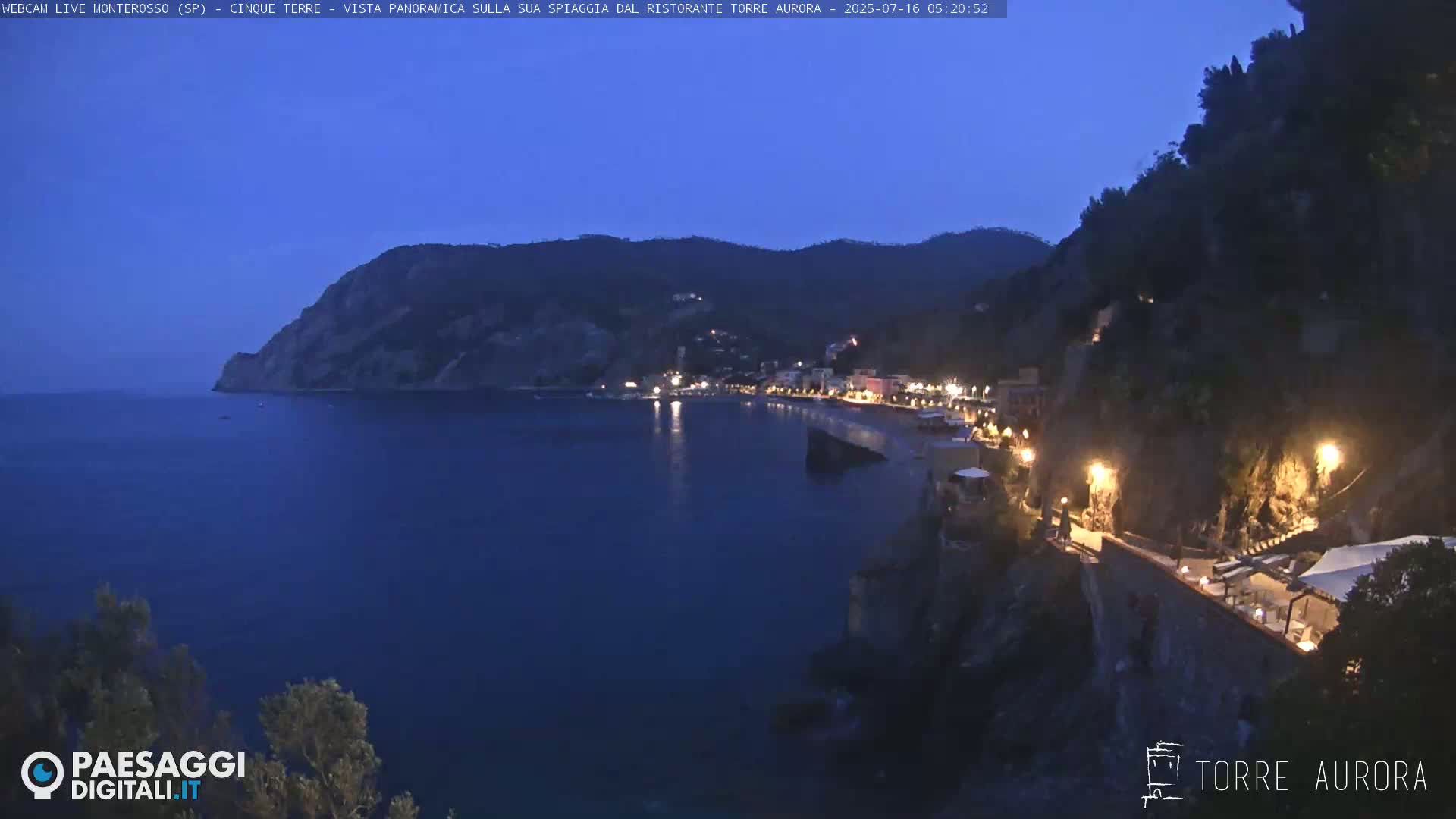 Cinque Terre Natural Park Monterosso Live Cam - La Spezia, Liguria, Italy