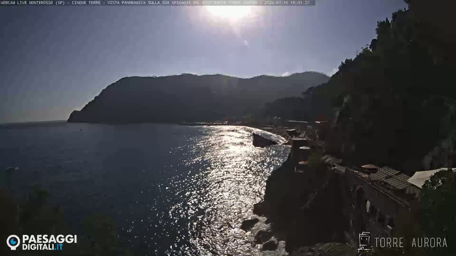 Cinque Terre Natural Park Monterosso Live Cam - La Spezia, Liguria, Italy