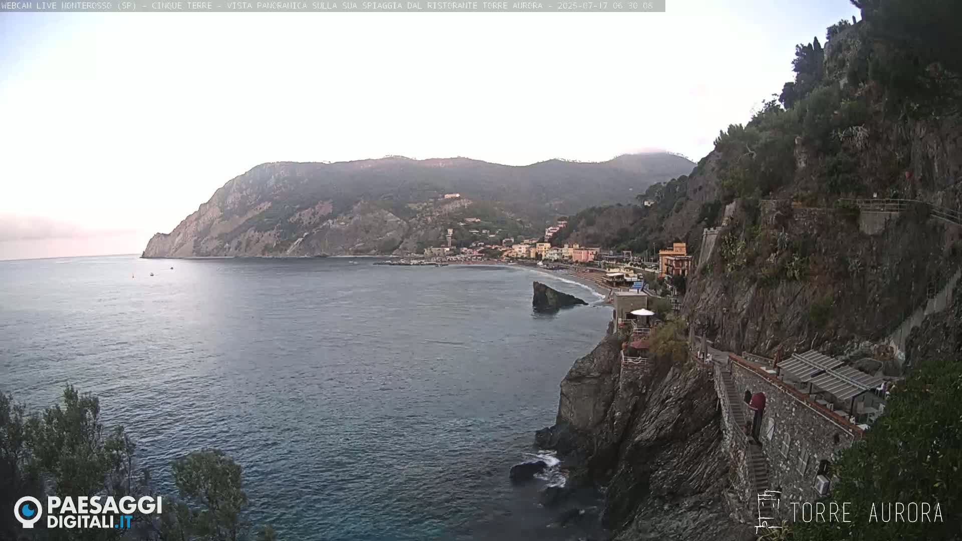 Cinque Terre Natural Park Monterosso Live Cam - La Spezia, Liguria, Italy