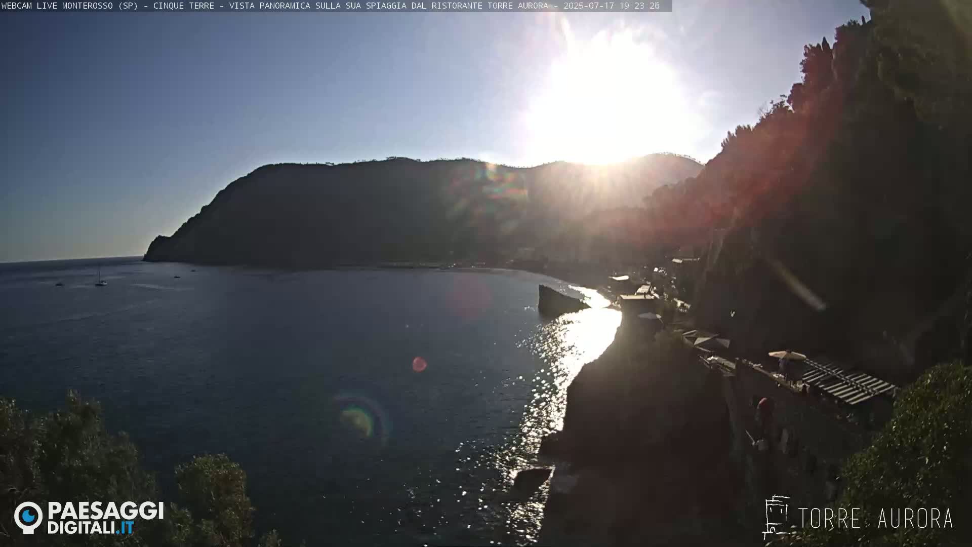 Cinque Terre Natural Park Monterosso Live Cam - La Spezia, Liguria, Italy