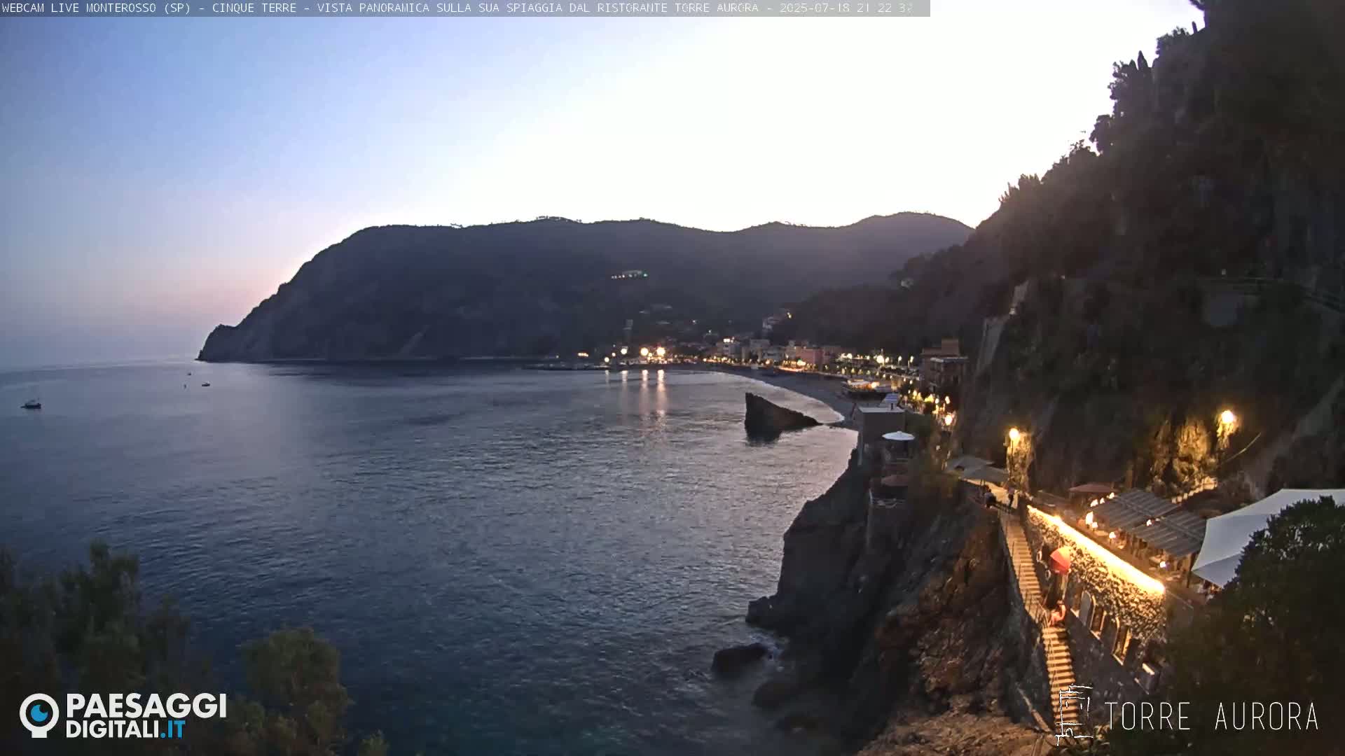 Cinque Terre Natural Park Monterosso Live Cam - La Spezia, Liguria, Italy