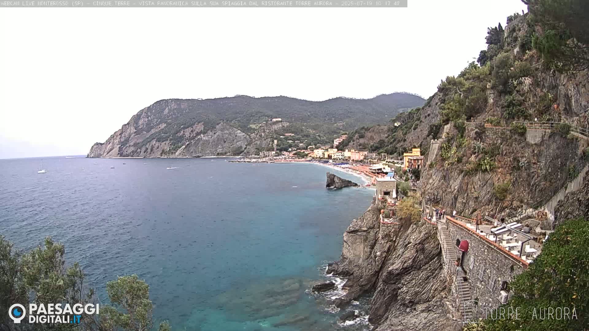 Cinque Terre Natural Park Monterosso Live Cam - La Spezia, Liguria, Italy