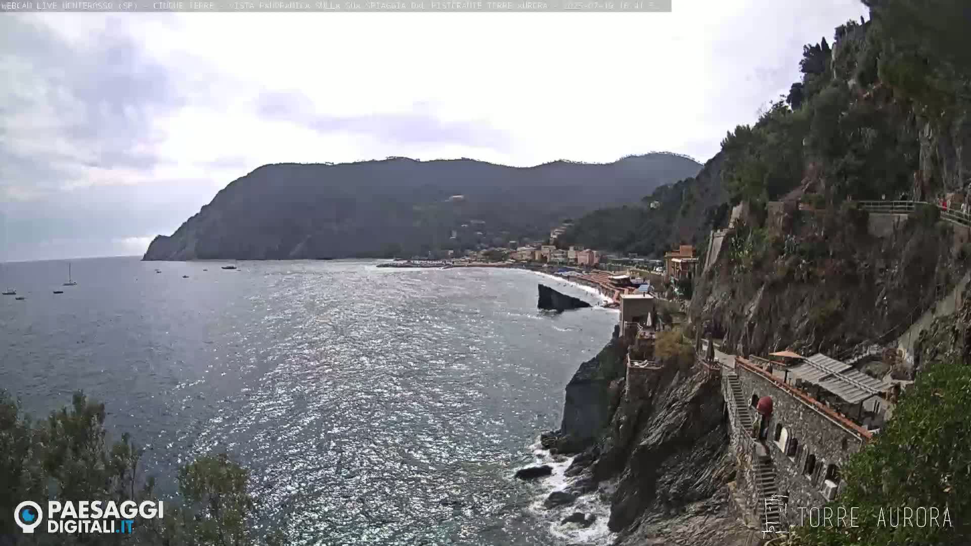 Cinque Terre Natural Park Monterosso Live Cam - La Spezia, Liguria, Italy