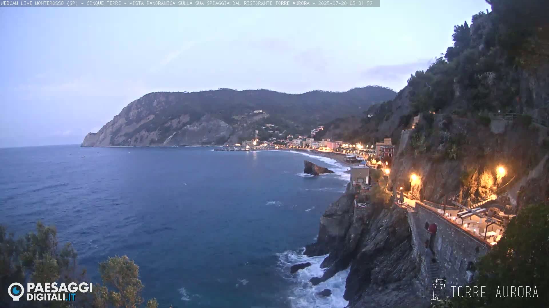 Cinque Terre Natural Park Monterosso Live Cam - La Spezia, Liguria, Italy